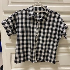 Lazy Days Asos Gingham Boxy Shirt Size XS